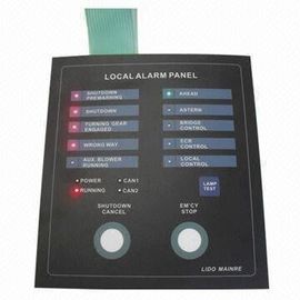 Metal Dome Led Backlit Membrane Switch 100mA With Tactile Push Button