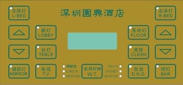 SGS Colorful Effective Membrane Switch Overlay Dull Polish Corrosion Resistance 100MΩ