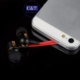 Red In-Ear 3.5mm Noise-Isolation Stereo Earbuds Headphone Or Earphone With Microphone